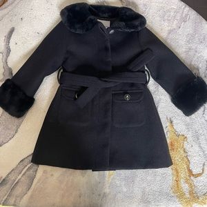 Infant black Janie & Jack pea coat